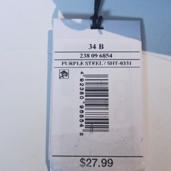 34B Shade & Shore Women's Wire Bikini Top - Purple Steel - Picture 7 of 7